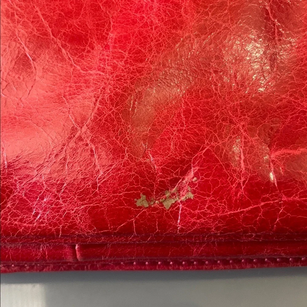 🔴CLEARANCE🔴 Marciano Red Studded Foldover Clutch